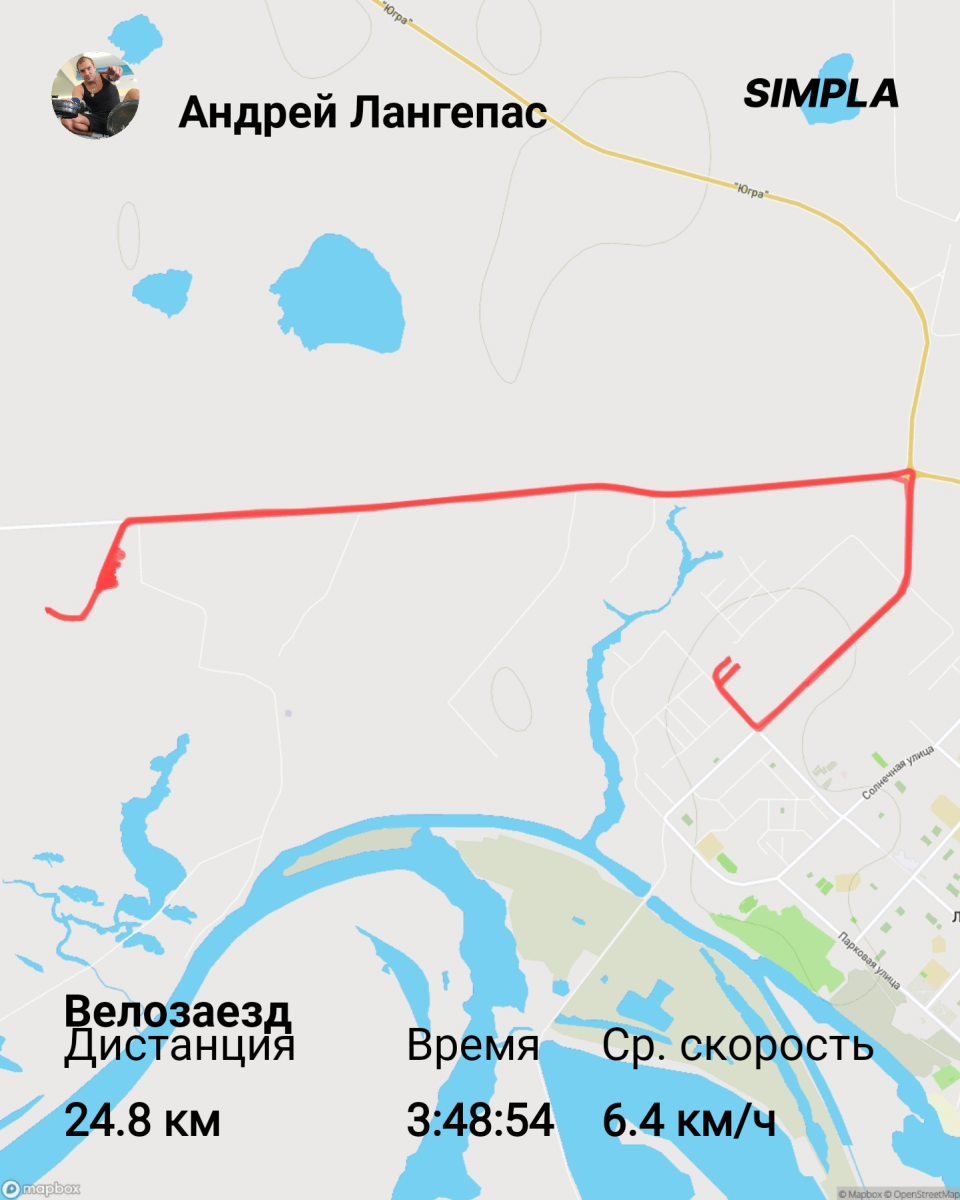 Скриншот тренировки