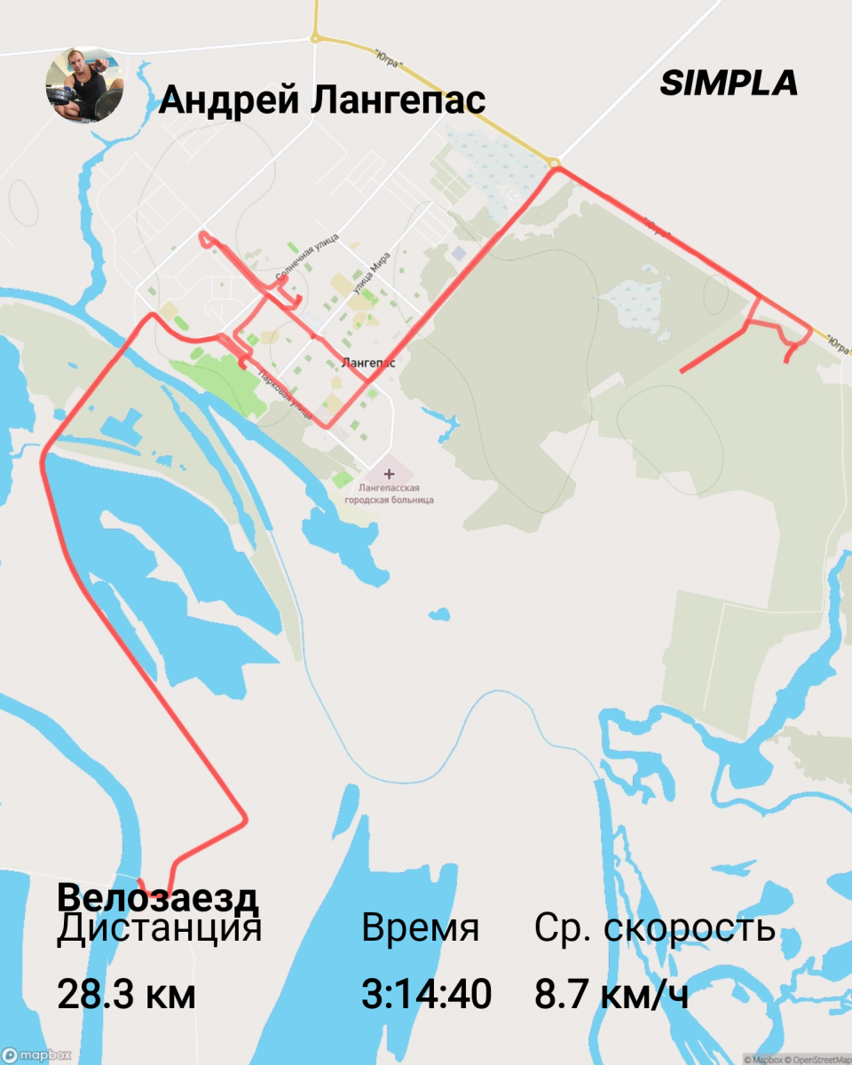 Скриншот тренировки