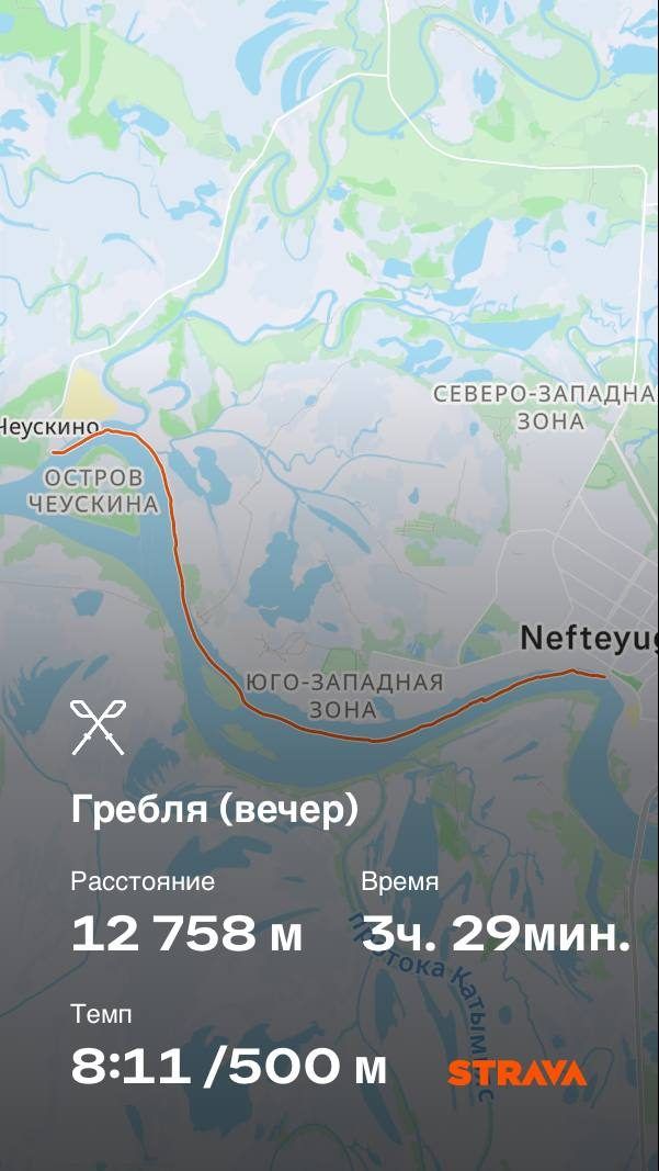 Скриншот тренировки