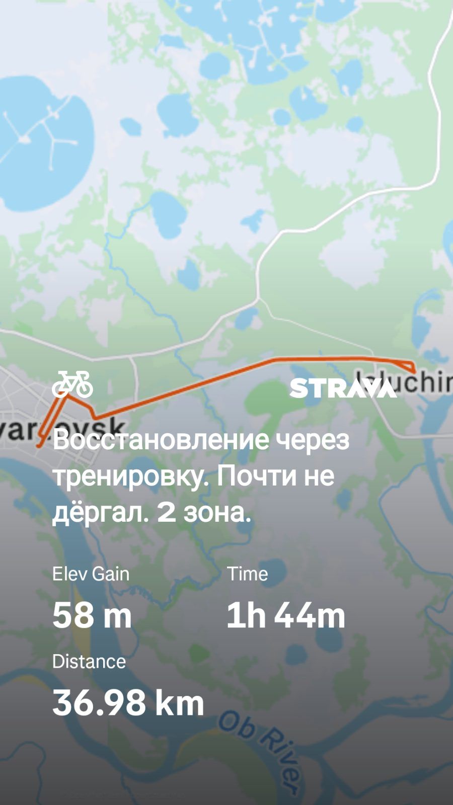 Скриншот тренировки