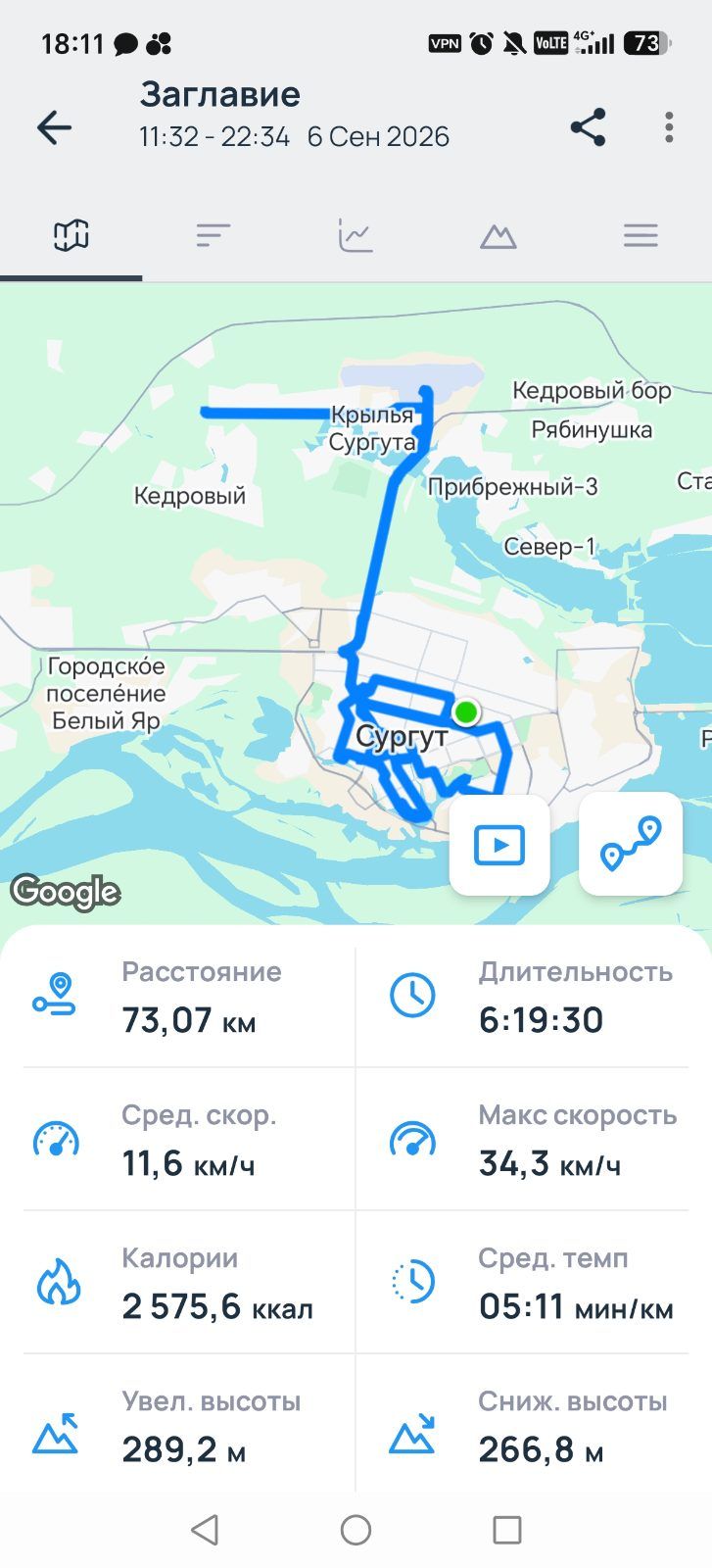 Медиа-превью тренировки